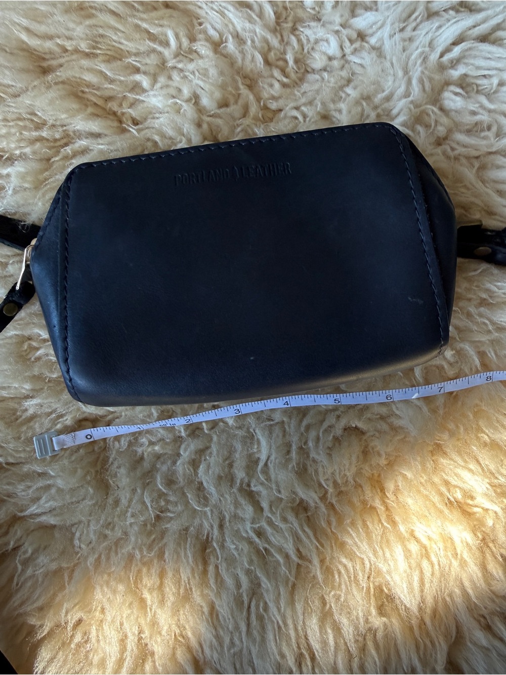 Portland Leather Zip Tight Belt Bag Black - Picture 6 of 6